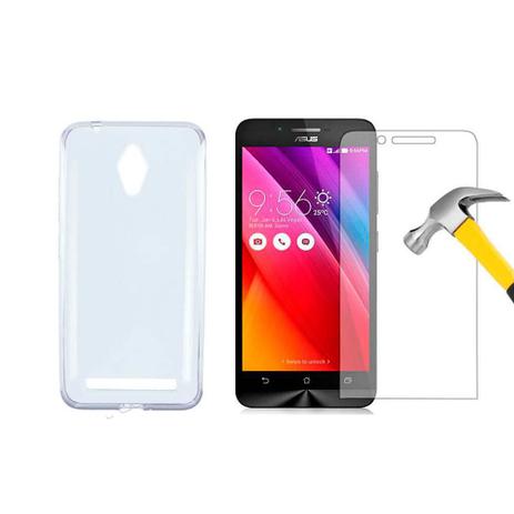 Kit Asus Zenfone - Película de vidro + Capa protetora Menor preço em Kit Asus Zenfone - Película de vidro + Capa protetora