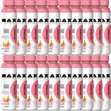 Kit Atacado 20 Whey Isolado Iso Drink (480ml) - Max Titanium Menor preço em Kit Atacado 20 Whey Isolado Iso Drink (480ml) - Max Titanium