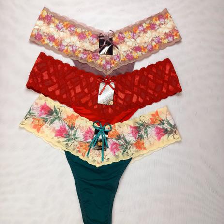 KIT ATACADO Calcinha tanga com renda 10 peças - La Luma - Moda Feminina -  Magazine Luiza