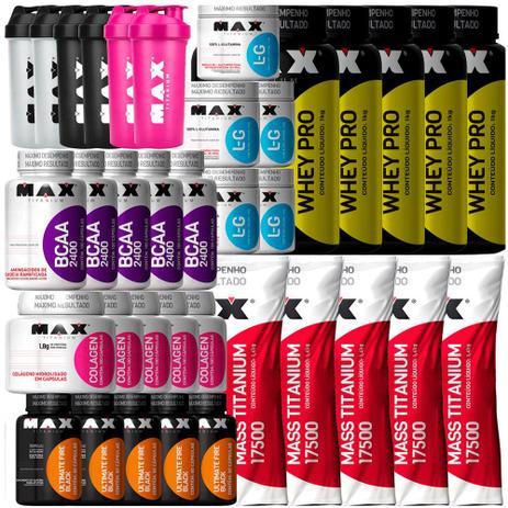 Kit Atacado Revenda Whey Massa fire black Colagen Bca Gluta - Max tianium Menor preço em Kit Atacado Revenda Whey Massa fire black Colagen Bca Gluta - Max tianium
