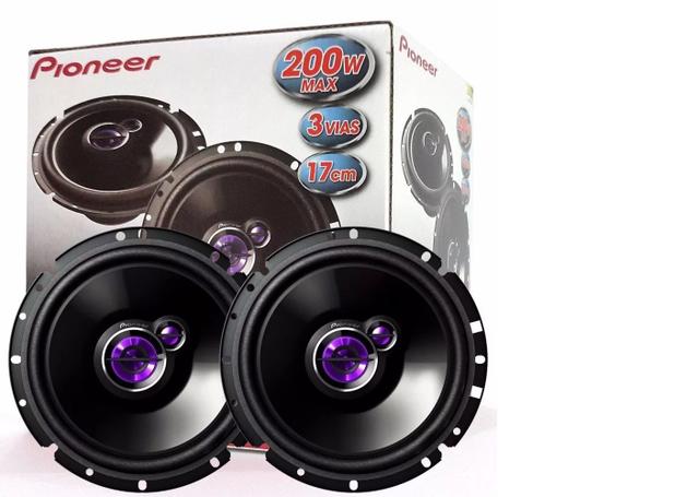 Kit Auto Falante 6 200w Rms Pioneer, Prisma Corsa Celta Menor preço em Kit Auto Falante 6 200w Rms Pioneer, Prisma Corsa Celta