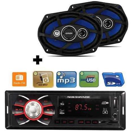 Kit Auto Falante 6x9 110w + Toca Radio Carro Mp3 Player Usb - Orion é boa?