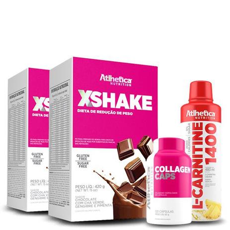 Kit Auxílio Emagrecimento Atlhetica Nutrition Menor preço em Kit Auxílio Emagrecimento Atlhetica Nutrition