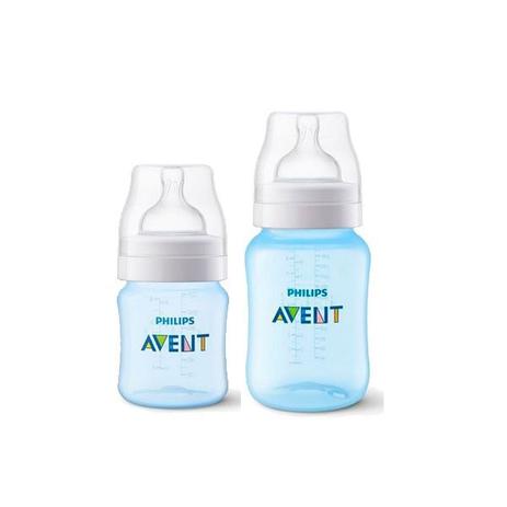 Kit Avent Classic+ 2 Mamadeiras 125ml e 260ml Azul - Philips avent Menor preço em Kit Avent Classic+ 2 Mamadeiras 125ml e 260ml Azul - Philips avent