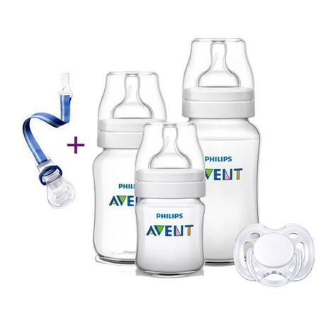Kit Avent Classic+ 5 Pçs Mamadeira Chupeta Prendedor - Philips avent Menor preço em Kit Avent Classic+ 5 Pçs Mamadeira Chupeta Prendedor - Philips avent