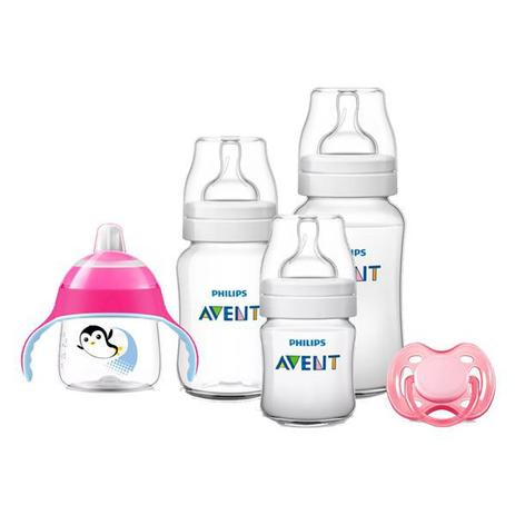 Kit Avent Classic+ 5Pçs Mamadeira Copo Chupeta - Philips avent Menor preço em Kit Avent Classic+ 5Pçs Mamadeira Copo Chupeta - Philips avent