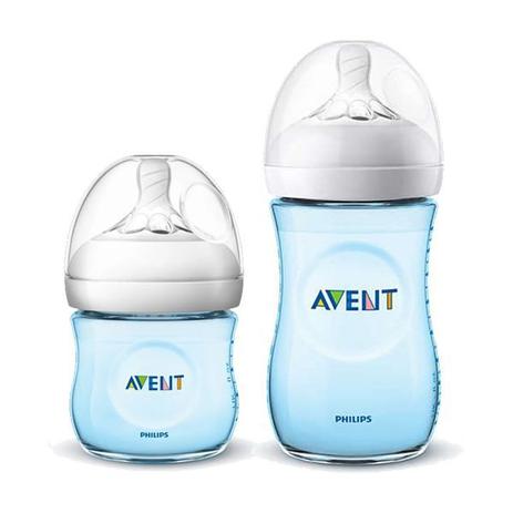 Kit Avent Petala 2 Mamadeiras Azul 125ml, 260ml - Philips Avent Menor preço em Kit Avent Petala 2 Mamadeiras Azul 125ml, 260ml - Philips Avent