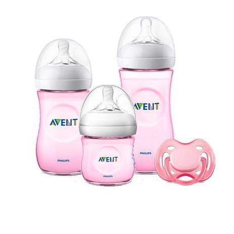 Kit Avent Petala Rosa Mamadeira 125, 260, 330ml e Chupeta Freeflow - Philips avent Menor preço em Kit Avent Petala Rosa Mamadeira 125, 260, 330ml e Chupeta Freeflow - Philips avent