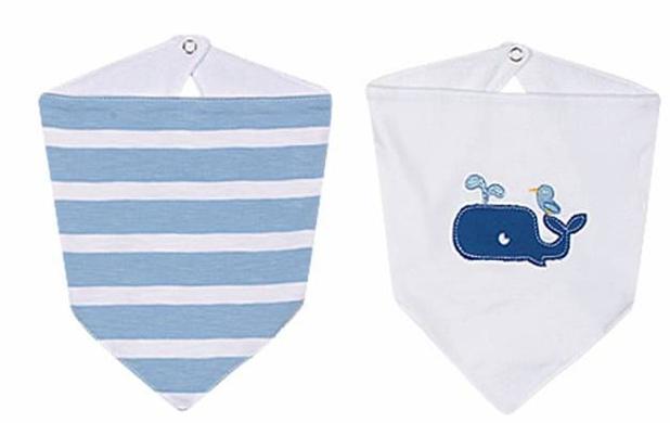 Kit babador Tip Top Bandana Baleia azul Menor preço em Kit babador Tip Top Bandana Baleia azul