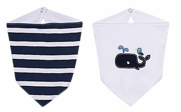 Kit babador Tip Top Bandana Baleia Marinho Menor preço em Kit babador Tip Top Bandana Baleia Marinho