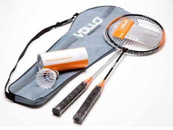 Kit Badminton 2 Raquetes 3 Petecas - Vollo Menor preço em Kit Badminton 2 Raquetes 3 Petecas - Vollo