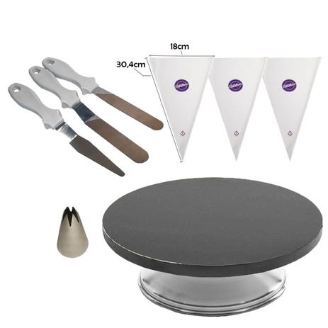 Kit Bailarina Preto Bico 1M Sacos Wilton Espátulas P/ Bolo - Caparroz Menor preço em Kit Bailarina Preto Bico 1M Sacos Wilton Espátulas P/ Bolo - Caparroz