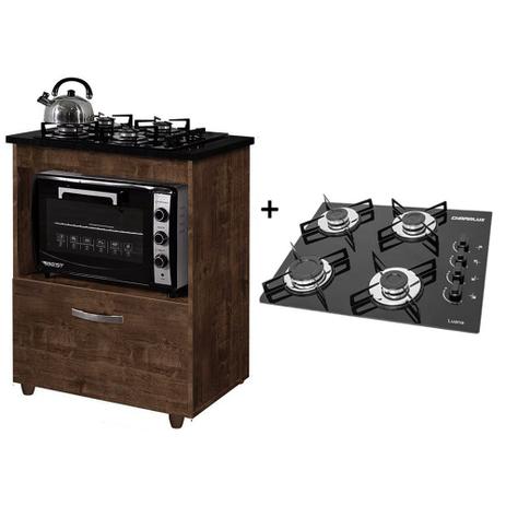 Kit Balcão Cooktop 1 Porta Br C/fogão Cooktop 4 Bocas - KAIKI MÓVEIS é boa?