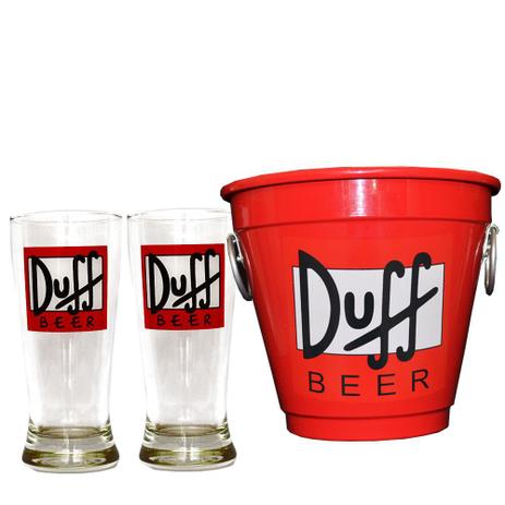 Kit Balde Cerveja + 2 Tulipa Duff Home Bar - Decore fácil shop Menor preço em Kit Balde Cerveja + 2 Tulipa Duff Home Bar - Decore fácil shop