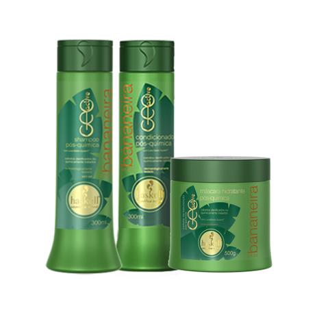 Kit Bananeira Haskell - Shampoo, Condicionador e Máscara - Haskell cosméticos Menor preço em Kit Bananeira Haskell - Shampoo, Condicionador e Máscara - Haskell cosméticos
