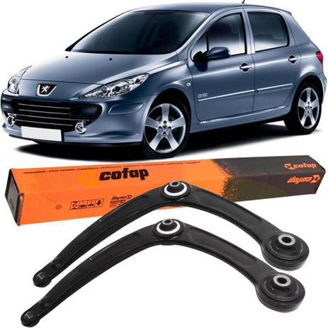 Kit bandeja dianteira direita e esquerda - 307 2002 a 2012 - kit00940 - Cofap Menor preço em Kit bandeja dianteira direita e esquerda - 307 2002 a 2012 - kit00940 - Cofap