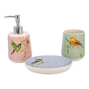 Kit banheiro 3 pcs 9,5cm x 9,5cm x 10cm 14,8cm x 10,1cm x - Btc decor Menor preço em Kit banheiro 3 pcs 9,5cm x 9,5cm x 10cm 14,8cm x 10,1cm x - Btc decor