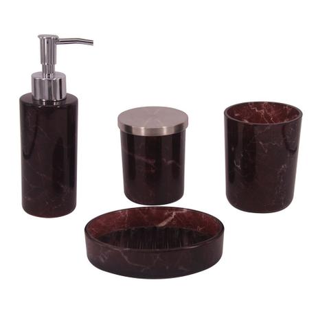 Kit banheiro de vidro roxo 4 pcs gg 13cm x 9cm x 3cm g 7cm - Btc decor é ruim? Kit banheiro de vidro roxo 4 pcs gg 13cm x 9cm x 3cm g 7cm - Btc decor é boa?