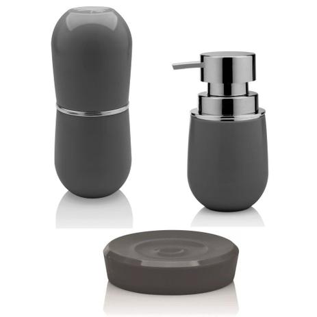 Kit Banheiro Lavabo Essencial Com 3 peças Sobre Pia - OU Menor preço em Kit Banheiro Lavabo Essencial Com 3 peças Sobre Pia - OU