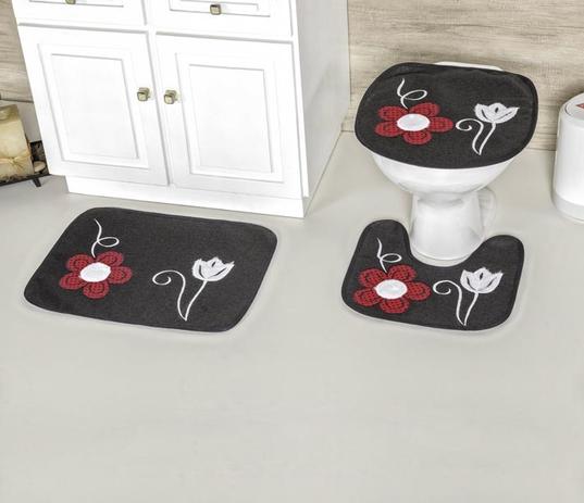 Kit Banheiro Mágico 03 Peças - Preto - Bordados ricardo é boa?