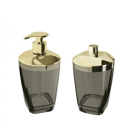 Kit Banheiro P Sabonete Liquido e Algodão Dispenser Preto 2 - Uz Menor preço em Kit Banheiro P Sabonete Liquido e Algodão Dispenser Preto 2 - Uz