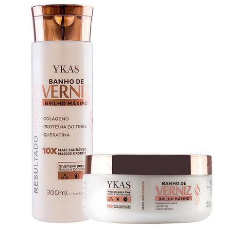 Kit Banho De Verniz Shampoo e Máscara 250g Ykas é ruim? Kit Banho De Verniz Shampoo e Máscara 250g Ykas é boa?