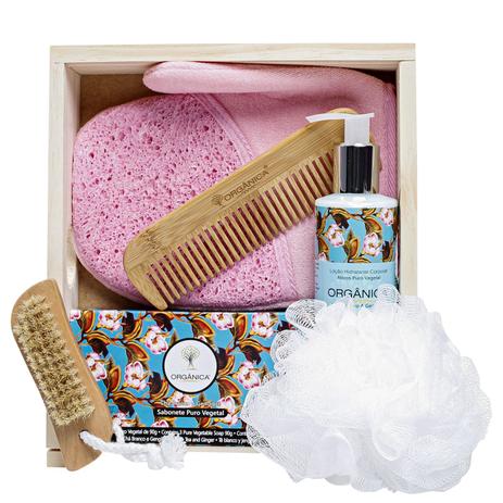 Kit Banho Orgânica Infinito Chá Branco Gengibre (8 produtos) Menor preço em Kit Banho Orgânica Infinito Chá Branco Gengibre (8 produtos)