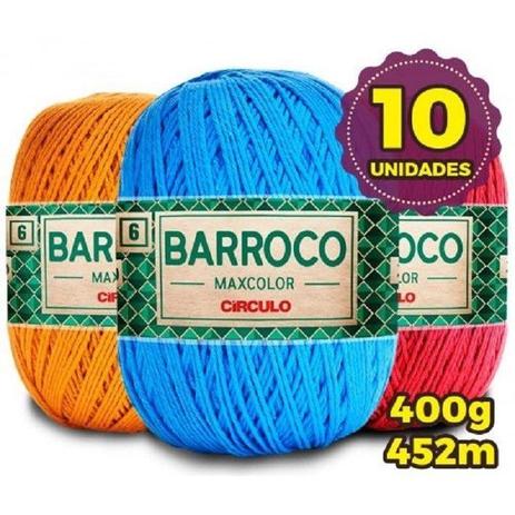 Kit Barbante Barroco MaxColor Círculo - 10 Unidades - Cores Variadas - Circulo Menor preço em Kit Barbante Barroco MaxColor Círculo - 10 Unidades - Cores Variadas - Circulo