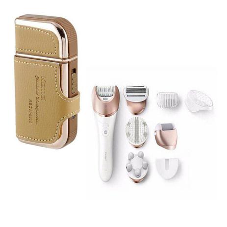 Kit Barbeador Eletrico Masculino Bolso 5600 Com Depilador Eletrico Intimo Feminino 5-1 - Kemei Menor preço em Kit Barbeador Eletrico Masculino Bolso 5600 Com Depilador Eletrico Intimo Feminino 5-1 - Kemei