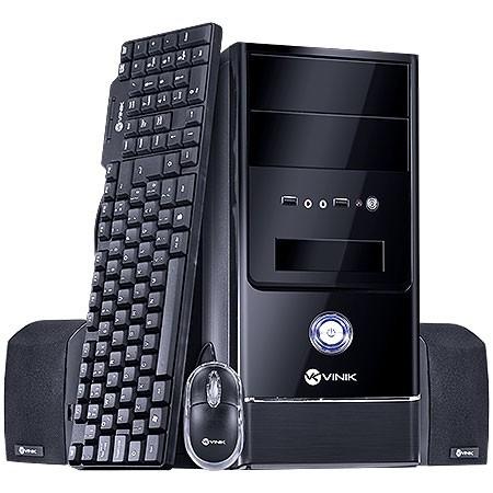 Kit Barebone Vinik Gabinete Teclado Mouse Caixa De Som Fonte 200w Vb200 - Preto Menor preço em Kit Barebone Vinik Gabinete Teclado Mouse Caixa De Som Fonte 200w Vb200 - Preto