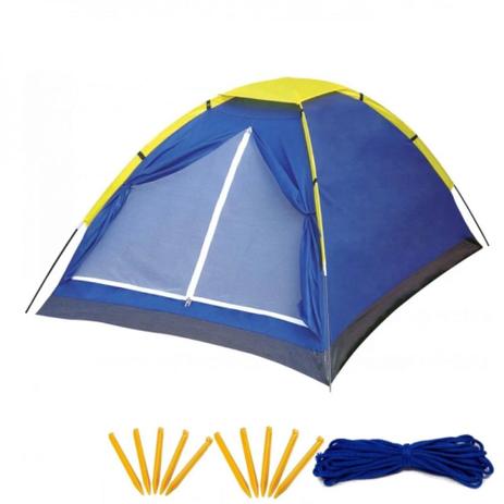 Kit Barraca 2 Lugares + Corda Multiuso 4,0mm + 10 Estacas em Abs para Fixacao Mandiali Menor preço em Kit Barraca 2 Lugares + Corda Multiuso 4,0mm + 10 Estacas em Abs para Fixacao Mandiali