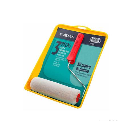 Kit básico para pintura 3 peças Atlas Menor preço em Kit básico para pintura 3 peças Atlas