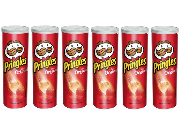Kit Batata Pringles Original 6 Unidades - 114g Cada