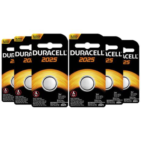 Kit Bateria de lítio metálico CR 2025 com 6 unidades - Duracell é boa?