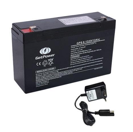 Kit bateria selada 6V 12ah + carregador 6v 900mah bandeirantes - Energy / planet / unipower Menor preço em Kit bateria selada 6V 12ah + carregador 6v 900mah bandeirantes - Energy / planet / unipower