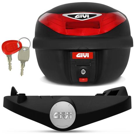 Kit Baú Moto Bauleto Givi 30 Litros Monolock E30N Tour + Base Bagageiro E-194M F800 GS Menor preço em Kit Baú Moto Bauleto Givi 30 Litros Monolock E30N Tour + Base Bagageiro E-194M F800 GS