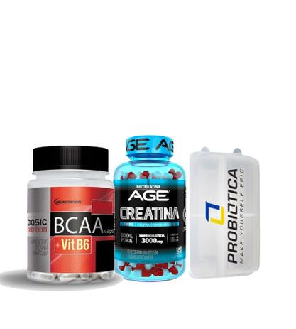 Kit - Bcaa 2:1:1 + Creatina 1005 Pura + Porta Cápsulas - Pronutrition / nutrilatina / probiotica é boa?