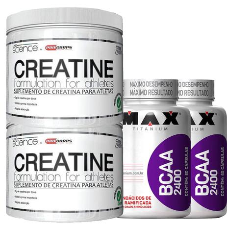 Kit Bcaa Max Titanium + Creatina Pro Corps é boa?