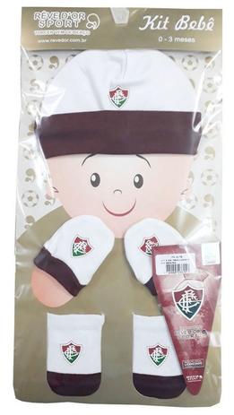 Kit Bebê 3 Pçs Fluminense Touca Luva e Meia Oficial - Revedor Menor preço em Kit Bebê 3 Pçs Fluminense Touca Luva e Meia Oficial - Revedor