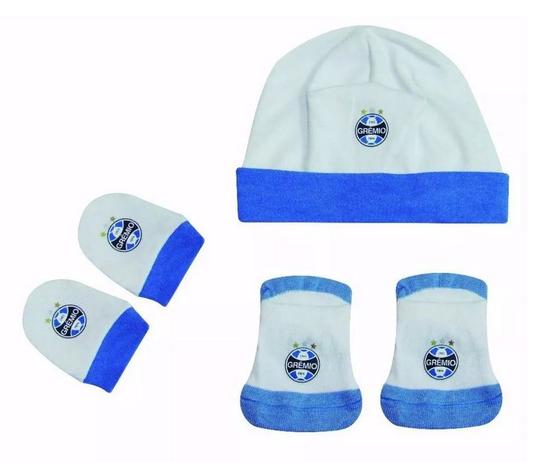 Kit Bebê 3 Pçs Grêmio Touca Luva e Meia Oficial - Revedor Menor preço em Kit Bebê 3 Pçs Grêmio Touca Luva e Meia Oficial - Revedor