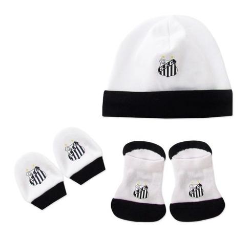 Kit Bebê 3 Pçs Santos Touca Luva e Meia Oficial - Revedor Menor preço em Kit Bebê 3 Pçs Santos Touca Luva e Meia Oficial - Revedor