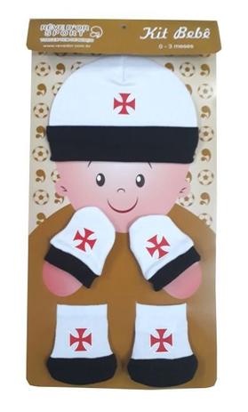 Kit Bebê 3 Pçs Vasco Touca Luva e Meia Oficial - Revedor Menor preço em Kit Bebê 3 Pçs Vasco Touca Luva e Meia Oficial - Revedor