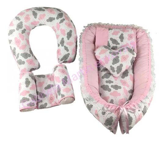 Kit ninho e almofada de amamentação nuvem Clearance