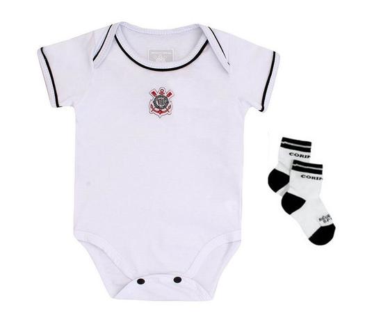 Kit Bebê Corinthians Com Body e Meia Oficial - Revedor Menor preço em Kit Bebê Corinthians Com Body e Meia Oficial - Revedor