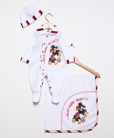 Kit Bebê Flamengo com Macacão Manta e Gorro Oficial - Revedor Menor preço em Kit Bebê Flamengo com Macacão Manta e Gorro Oficial - Revedor