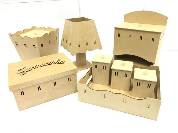 Kit Bebe Higiene Madeira Mdf Cru Passa Fita 8 Peças Farmácia Com Fiação - Mdf Store Menor preço em Kit Bebe Higiene Madeira Mdf Cru Passa Fita 8 Peças Farmácia Com Fiação - Mdf Store