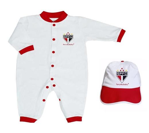 Kit Bebê São Paulo 2 Peças Longo - Torcida Baby Menor preço em Kit Bebê São Paulo 2 Peças Longo - Torcida Baby