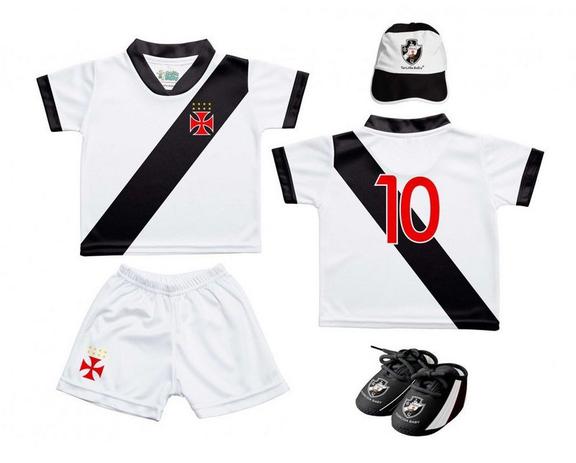 Kit Bebê Vasco 4 Peças Oficial - Torcida Baby Menor preço em Kit Bebê Vasco 4 Peças Oficial - Torcida Baby