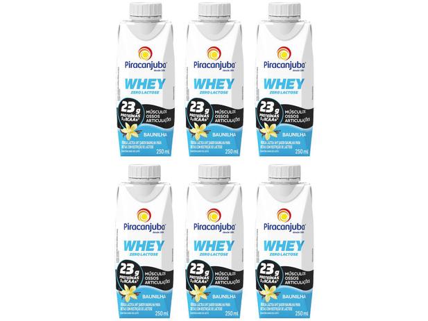 Kit Bebida Láctea Piracanjuba Whey Baunilha - Zero Lactose 250ml 6 Unidades é boa?