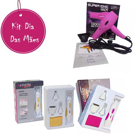 Kit Beleza Para o Dia Das Mães Secador110V e Depilador Menor preço em Kit Beleza Para o Dia Das Mães Secador110V e Depilador